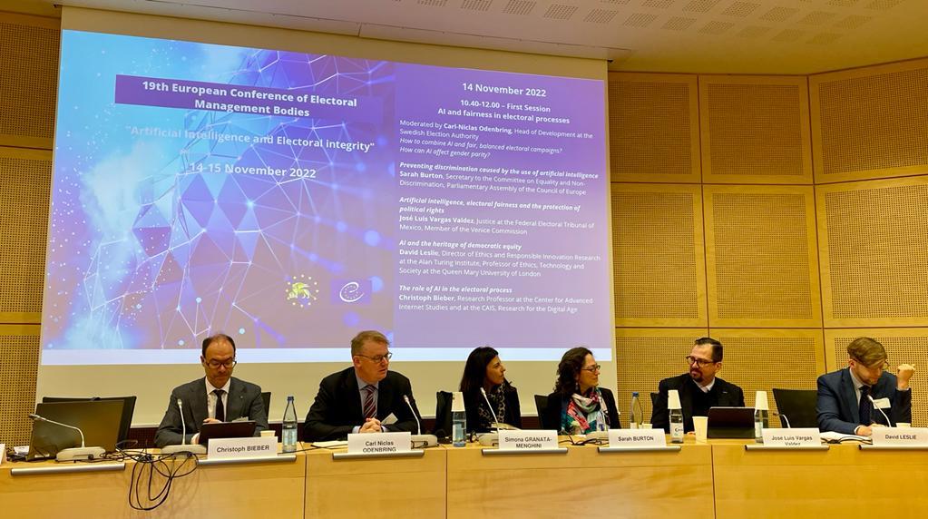 7.	“19ª Conferencia Europea de Organismos Electorales”. Estrasburgo, Francia, 14 de noviembre de 2022. 
